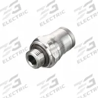 LEGRIS Push-Fit Adapter Fitting: 1/4 mm Pipe x 12 mm OD Size, BSPP x Push-to-Connect, Silver (MPN 3801 12 13). Key specifications — Brand: LEGRIS; Thread Size A: G1/4.