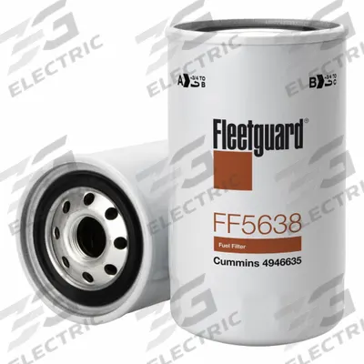 FLEETGUARD Automotive Fuel Filter: 14 3/16 in Overall Lg, 3 3/16 in Outside Dia, Diesel Fuel - Spin-On Fuel Filters