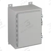 HOFFMAN Enclosure: Steel, 36 in x 24 in x 12 in, NEMA 12/13, Solid Cover, Hinged (MPN A362412LP). Key specifications — Brand: HOFFMAN; Closure Method: Clamps; Knockouts: Not Included.