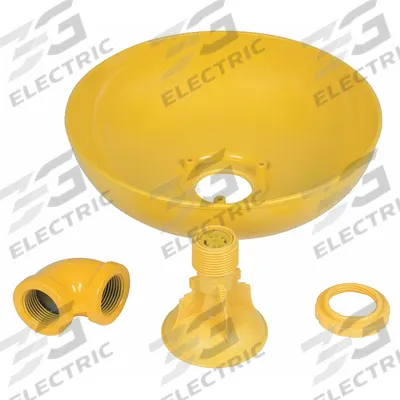BRADLEY Shower Head: S24-195, Compatible with SpinTec, Plastic (Showerhead)/Plastic (Shroud) - Shower Heads