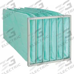 GRAINGER Pocket Air Filter: 24 in x 24 in x 30 in, MERV 11, Orange, Synthetic, 6 Pockets (MPN 5M417). Key specifications — Display Sell UOM: EA; Brand: GRAINGER; Media Material: Synthetic; Performance Rating: MERV 11.