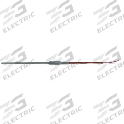 TEMPCO Thermocouple Probe: 32°F to 1,400°F /0°C to 760°C, Type J, 24 in Probe Lg - Thermocouples for Gas Applications
