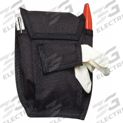 EMI Airway Response Holster: 6 1/4 in L x 5 in W x 2 in H, Cordura Nylon, Black - Medical Pouches