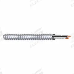 SOUTHWIRE Metal Clad Cable: 14 AWG, 2 Conductors, Copper, 75 ft, Aluminum, Std, THHN (MPN 55527202-75). Key specifications — Brand: SOUTHWIRE.