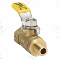 APOLLO Manual Two-Way Ball Valve: 1/8 in, Brass, Straight, FNPT x MNPT, 600 psi Max. Pressure (CWP) (MPN 94MBV04). Key specifications — Ball Material: Forged Brass; Brand: APOLLO; Handle: Lever.