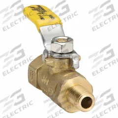 APOLLO Manual Two-Way Ball Valve: 1/8 in, Brass, Straight, FNPT x MNPT, 600 psi Max. Pressure (CWP) (MPN 94MBV04). Key specifications — Ball Material: Forged Brass; Brand: APOLLO; Handle: Lever.