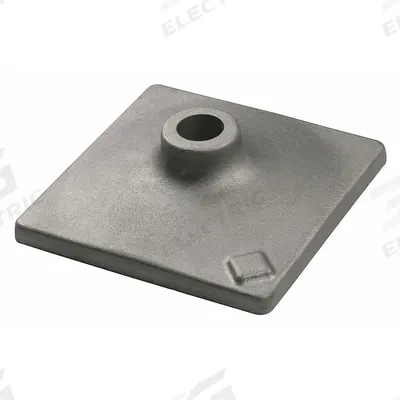 BOSCH Hex Hammer Steel Tamper Plate: 8 in Head Wd, 8 in Overall Lg - Chisel Bits for Breaker & Demolition Hammers