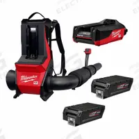 MILWAUKEE Backpack Blower Kit: Cordless, 800 cfm Max Air Flow, 190 mph Max Air Speed, 65 dB or Less (MPN MXF600-2HD). Key specifications — Brand: MILWAUKEE; Manufacturer Part Number: MXF600-2HD; Throttle Location: Tube; Battery Capacity: 12.0 Ah.
