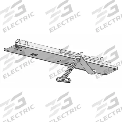 LCN Door Closer: Concealed Mounting Type, Grade 1 - Heavy Duty, Aluminum, 21 7/8 in Lg - Concealed-Mount Door Closers