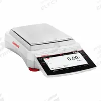 OHAUS Lab Scale: 2,200 g Capacity, 0.01 g Readability, ct/dwt/g/gr/kg/lb/oz/ozt, 0.02 g Linearity (MPN EXR2202N). Key specifications — Brand: OHAUS; Display Type: TFT Touchscreen.