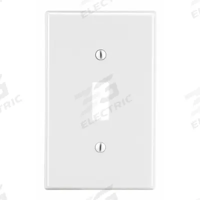 HUBBELL Wall Plate: Toggle, 1 Gang, White - General Purpose Wall Plates
