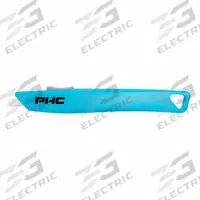 PACIFIC HANDY CUTTER, INC Safety Knife: 6 in Overall Lg, Textured, 1/2 in Overall Wd, Plastic, 10 PK (MPN E11202-4). Key specifications — attr307884: Non-Changeable; attr307885: Ceramic Rounded Tip; attr307882: Blue; attr307878: Textured; attr307881: Plastic; attr324892: PACIFIC HANDY CUTTER, INC.