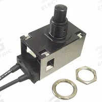 CPI Miniature Pushbutton Switch: Non-Illuminated, Extended Profile, Non-Metallic, 12 mm, SPST (MPN D1021-540). Key specifications — Brand: CPI; Action: Momentary; Series: D1; Push Button Material Type: Non-Metallic.