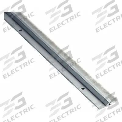 NATIONAL GUARD Door Sweep: Brush Insert, Aluminum, 96 in Lg, 1 3/8 in Wd - Door Sweeps