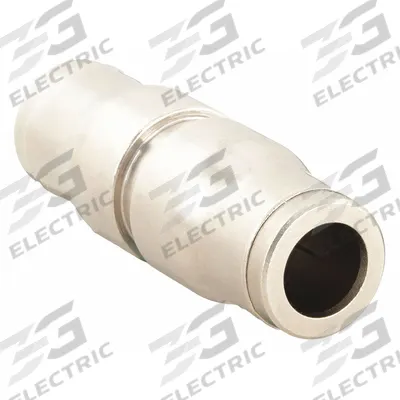 LEGRIS Push-Fit Union Fitting: 6 mm OD x 6 mm OD Size, Push-to-Connect x Push-to-Connect - Nickel-Plated Brass Tube Fittings