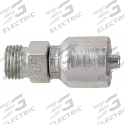 PARKER Hydraulic Crimp Fitting: Steel x Steel, Straight, -12 For Hose Dash Size - Parker Crimp Hydraulic Hose Fittings with Metric Connection