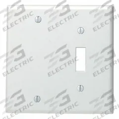 LEVITON Wall Plate: Combo, 2 Gang, Std Size (MPN 84006-40). Key specifications — Brand: LEVITON; Material: Stainless Steel.