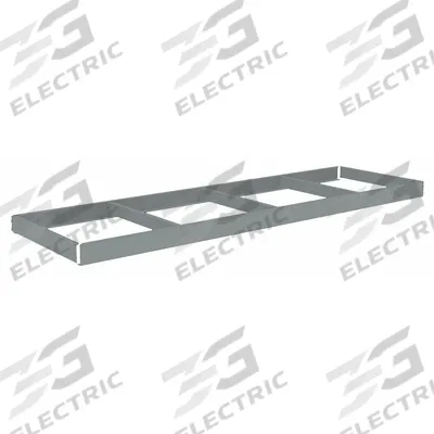 TENNSCO Shelf: 96 in x 18 in, 1,600 lb Load Capacity, Gray - Open Deck Shelf Kits for Boltless Shelving