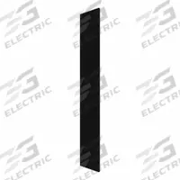 HADRIAN Pilaster: Solid Plastic HDPE, Plastic, Black, 80 1/2 in Ht, 6 in Wd, 1 in Thick (MPN X41006-211). Key specifications — Door Swing: In Swing; Brand: HADRIAN; Color: Black; Finish/Texture: Plastic.