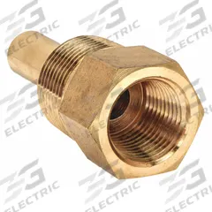 WINTERS Threaded Thermowell: Brass, For 1 7/8 in Stem Lg, 1 1/4 in Insertion Lg, For 1/2 in Stem Dia (MPN TAS64LF). Key specifications — attr1275131: 400°F/204°C; attr1275136: WINTERS; attr1275129: 710 psi.