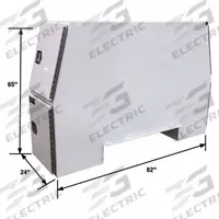 BUYERS PRODUCTS Backpack: Backpack Truck Box, Aluminum, 65 in Overall Dp, 24 in Overall Ht, Silver (MPN BP826524). Key specifications — attr1005375: Silver; attr1005383: T-Handle Compression; attr1005388: Keyed; attr1005374: BUYERS PRODUCTS.