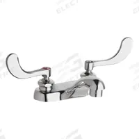 CHICAGO FAUCETS Low Arc Bathroom Faucet: 802, Cast Brass, Polished Chrome Finish, 1 gpm Flow Rate (MPN 802-V317E64ABCP). Key specifications — Includes: Mounting Hardware; Brand: CHICAGO FAUCETS; Series: 802.