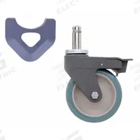 METRO Swivel/Brake Stem Caster: 5 in Caster Wheel Dia, Swivel with Brake, Polyurethane, Polymer (MPN 5PCBXM). Key specifications — Caster Wheel/Configuration: Swivel with Brake; Caster Frame Material: Polymer; Brand: METRO; Caster Wheel/Tread Material: Polyurethane; Caster Wheel Type: Tread on Core.