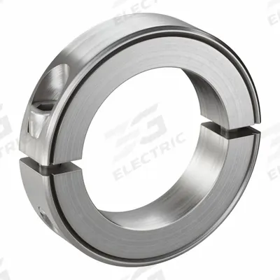 RULAND MANUFACTURING Shaft Collar: 2-Piece, Inch, Round, Clamp-On, 2 in Bore Dia - Stainless Steel Shaft Collars