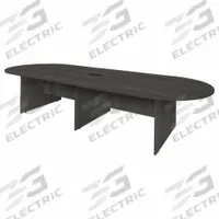REGENCY Conference Table: Rectangle, Melamine, Ash Gray, 144 in Overall Lg, 52 in Overall Wd, Wood (MPN LCTRT14452AG). Key specifications — attr987891: Slab Leg; attr987894: Melamine; attr987867: PVC; attr987857: REGENCY; attr987872: Wood.