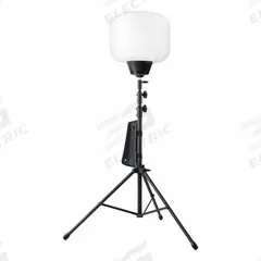 VOLTERREX Tripod Balloon Light Kit: 13,000 lm Max Brightness, 6.5 ft Max Ht, 48V DC, IP44 (MPN VT-100W-10A-G1). Key specifications — Operating Voltage: 48V DC; Brand: VOLTERREX; Manufacturer Part Number: VT-100W-10A-G1; Includes Battery Pack: Battery Included.