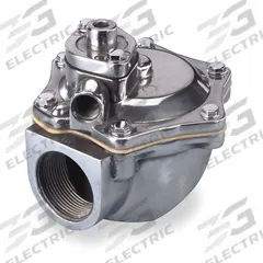 REDHAT Solenoid Valve: 2-Way, Normally Closed, 1 1/2 in Pipe Size, Dust Collector, Aluminum Body (MPN 8353H038). Key specifications — Nominal Pipe Size: 1-1/2 in; Brand: REDHAT.