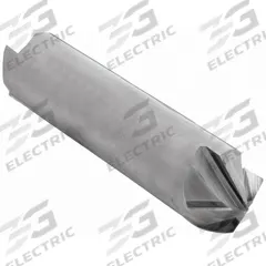 CLEVELAND Chamfer Mill: Carbide, Double End, 4 Flute, 90°, 3/4" Mill Dia, 4" OAL (MPN C60231)