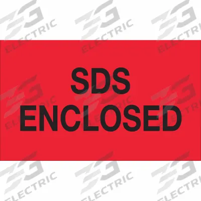 SDS Enclosed Label: 500 PK (MPN DL1405) - ENCLOSED Message Labels