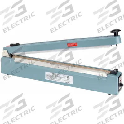 MIDWEST PACIFIC Heat Sealer: 20 in Max Seal Lg, 2.5 mm Max Seal Wd, 6 mil Max. Seal Thick - Tabletop Impulse Sealers
