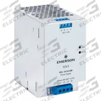 SOLAHD DC Power Supply: DIN Rail, 240 W Output Power - Rated, 10 A Current - Output, Three Phase (MPN SVL1024480). Key specifications — attr1044898: Three; attr1044874: Metal; attr1044879: 400/500V AC; attr211400: SOLAHD.