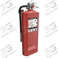 OVAL Fire Extinguisher: 10 lb Extinguisher Capacity, 4A:80B:C, Monoammonium Phosphate (MPN 10HABC). Key specifications — Brand: OVAL.
