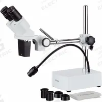GLOBE SCIENTIFIC Microscope: Stereo, Binocular, 10X to 20X, 228.6 mm, 20X (MPN A-SE400-Z). Key specifications — attr1026048: GLOBE SCIENTIFIC; attr1026068: 20X; attr1026078: 10X to 20X; attr1026095: 228.6 mm.