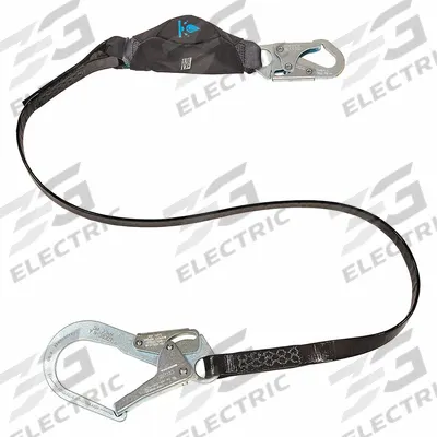 MSA Shock-Absorbing Lanyard: Shock Pack, Hot Work, Aluminum Snap Hook, Aluminum Snap Hook - General Fall Protection Shock-Absorbing Lanyards