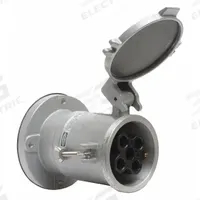 HUBBELL Pin and Sleeve Receptacle: Gray, 250V DC/600V AC, Three Phase, 200 A, 4 Pole, 5 Wire (MPN HBL5200RS1W). Key specifications — Brand: HUBBELL.