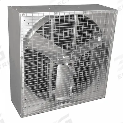 Dayton Agricultural Exhaust Fan: Belt Drive, 48 in Blade, 1 hp, Totally Enclosed Air Over - Box Exhaust Fans with Motor