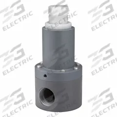 PLAST-O-MATIC Adjustable Antisiphon Relief Valve: PVC, PTFE, 2 in x 2 in, FNPT x FNPT, 32°F to 140°F (MPN RVDT200T-PV). Key specifications — Brand: PLAST-O-MATIC.