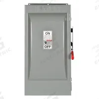 SIEMENS Safety Switch: Fusible, 200 A, Three Phase, 240V AC, Galvanized Steel, Indoor (MPN HF324J). Key specifications — Brand: SIEMENS.