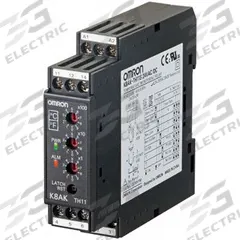 OMRON Temp Monitoring Relay: 5 A Current Rating, 24V AC/DC, SPDT, 12 Pins/Terminals (MPN K8AK-TH11S 24VAC/DC). Key specifications — Number of Channels: Single Channel; Relay Function: Over Temperature; Brand: OMRON; Series: K8AK-TH.