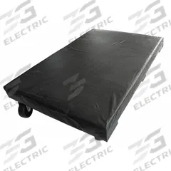 APPROVED VENDOR General Purpose Dolly: 1,200 lb, 36 in L x 24 in W x 8 in H Deck, Rubber Padded (MPN 48J076). Key specifications — Brand: APPROVED VENDOR; Deck Color: Black; Caster/Wheel Configuration: (4) Swivel; With Reinforcing Cross Brace: Yes; With Tow Eye: No.