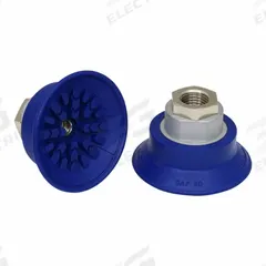 SCHMALZ Vacuum Pad Assembly: Flat, G1/4 in, 56 mm Pad Dia, NBR, Blue, 60 A, 33 mm Pad Ht, SAF (MPN 10.01.01.10688). Key specifications — attr1019101: 10.01.01.10688; attr1019103: SCHMALZ; attr1019107: 60 A.