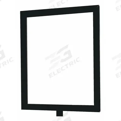 LAWRENCE METAL Acrylic Sign: Black, No Legend Message, 14 in Overall Lg - Signs for Post Tops