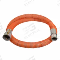 Suction and Discharge Hose: 6 in Hose Inside Dia., 70 psi, Clear/Orange, 6 in x 6 in Fitting Size (MPN WST600-25CE). Key specifications — Temp. Range: -13° to 140°F; Hose Color: Clear; Brand: CONTINENTAL.