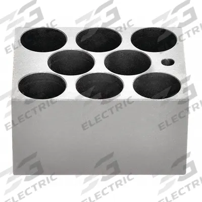 OHAUS Modular Block: Anodized Aluminum, 3 in Overall Wd, 3 3/4 in Overall Lg - Dry Bath Blocks