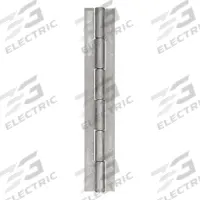 APPROVED VENDOR Piano Hinge: Steel, 72 in Leaf Ht, 1 1/4 in Leaf Wd (MPN 2ZEU8). Key specifications — Material: Steel.