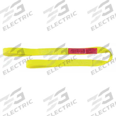 LIFT-ALL Web Sling: Type 3, Nylon, 9 ft Sling Lg, 11 in Eye Lg - Standard Nylon Flat-Eye Web Slings